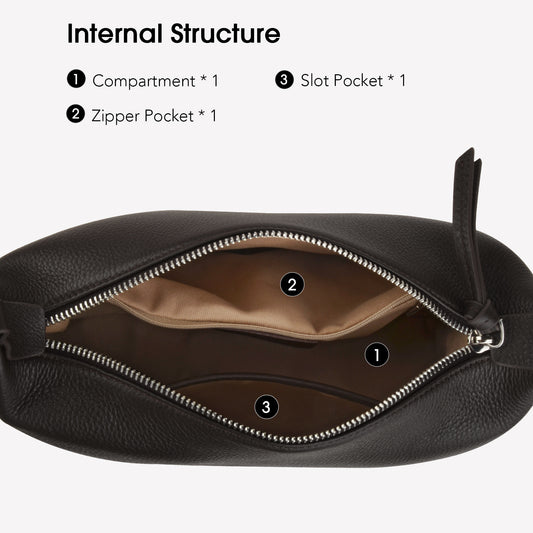 Leather Hobo Tote Bag