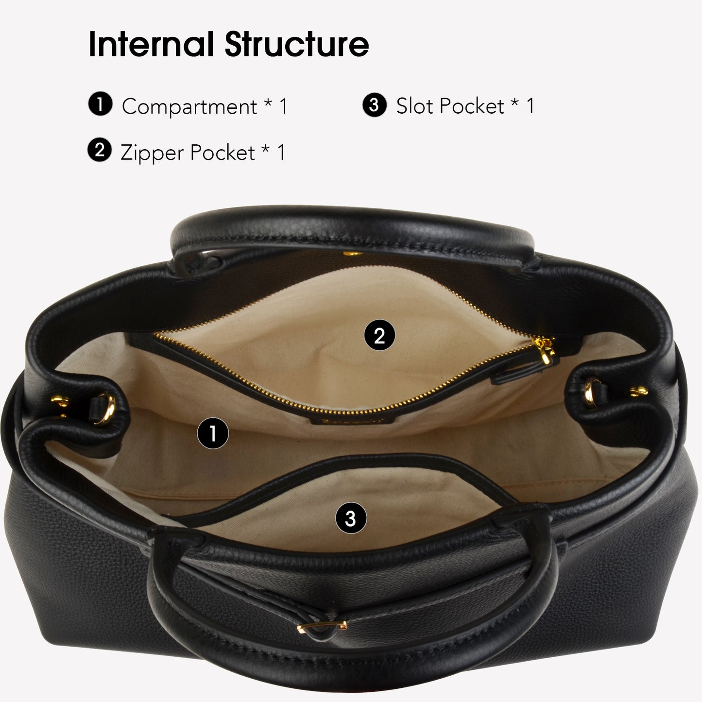 Large women's handheld work bag, high-quality cowhide large-capacity handbag