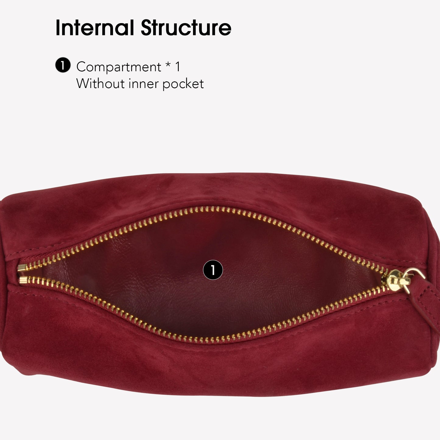 New red suede mini handbag, solid color minimalist crossbody bag