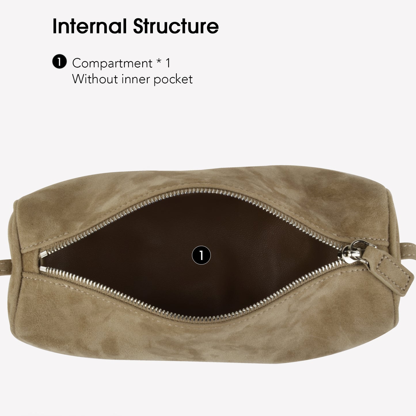 Beige Suede Handbag