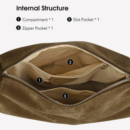 Suede Leather Tote Bag