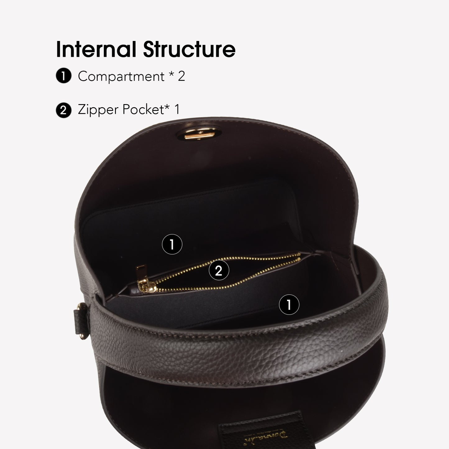 Bucket Bag with Wide Strap