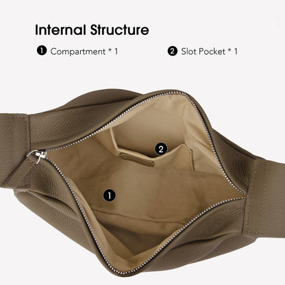 Leather Minimalist Sling Bag
