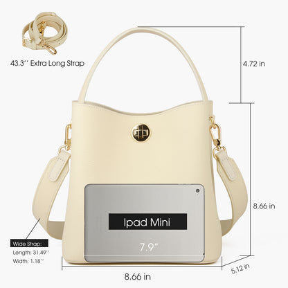 Beige Bucket Bag