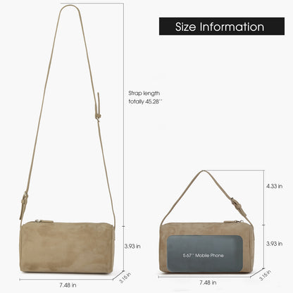 Beige Suede Handbag