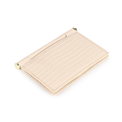 Cowhide Leather Metal Card Protector Purse for Cards