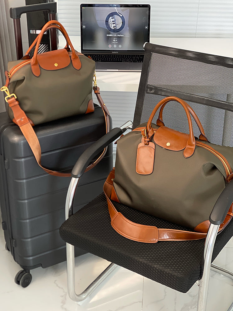 Luxury Weekender Travel Bags Lightweigt Waterproof Recycled Canvas Duffle Bag Women