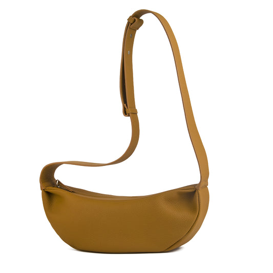 Brown Full-Grain Leather Women's sling bag