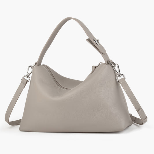 High-end leather women's handbag and crossbody bag, simple and sophisticated, suitable for work and commuting