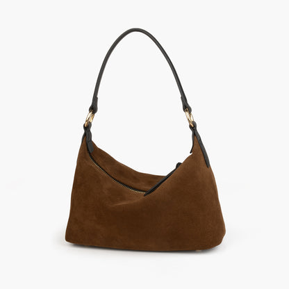 New crescent-shaped women's handbag, high-quality cowhide minimalist crossbody bag