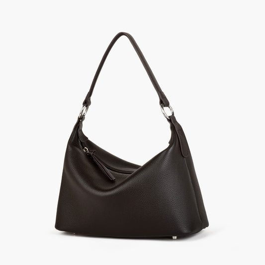 Leather Hobo Tote Bag