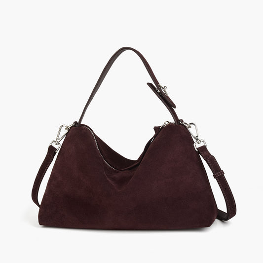 High-quality suede large-capacity women's handbag, premium practical shoulder and crossbody bag