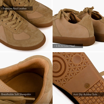 Genuine Leather Casual Sneakers for Women
