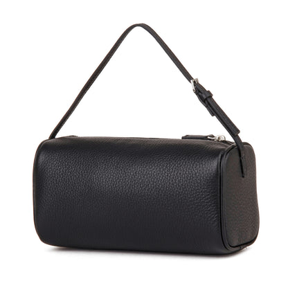 Black high-quality leather women's handbag, simple and lightweight crossbody bag