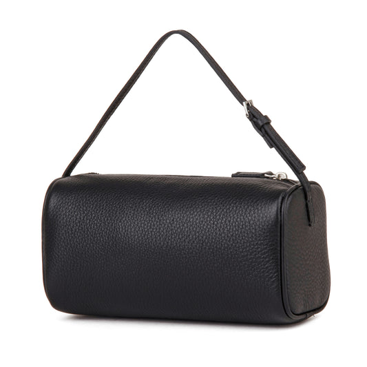 Black high-quality leather women's handbag, simple and lightweight crossbody bag