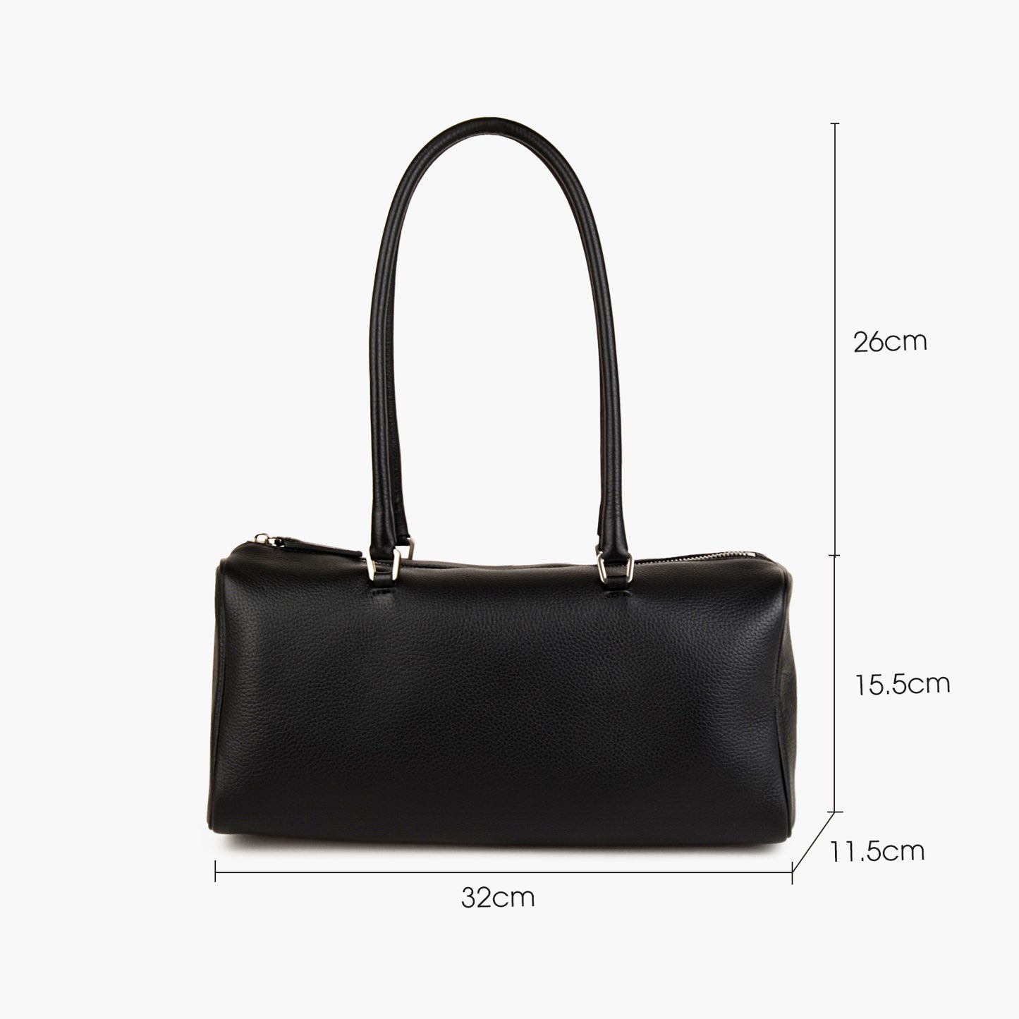 Cylinder Boston Bag, Large Capacity
