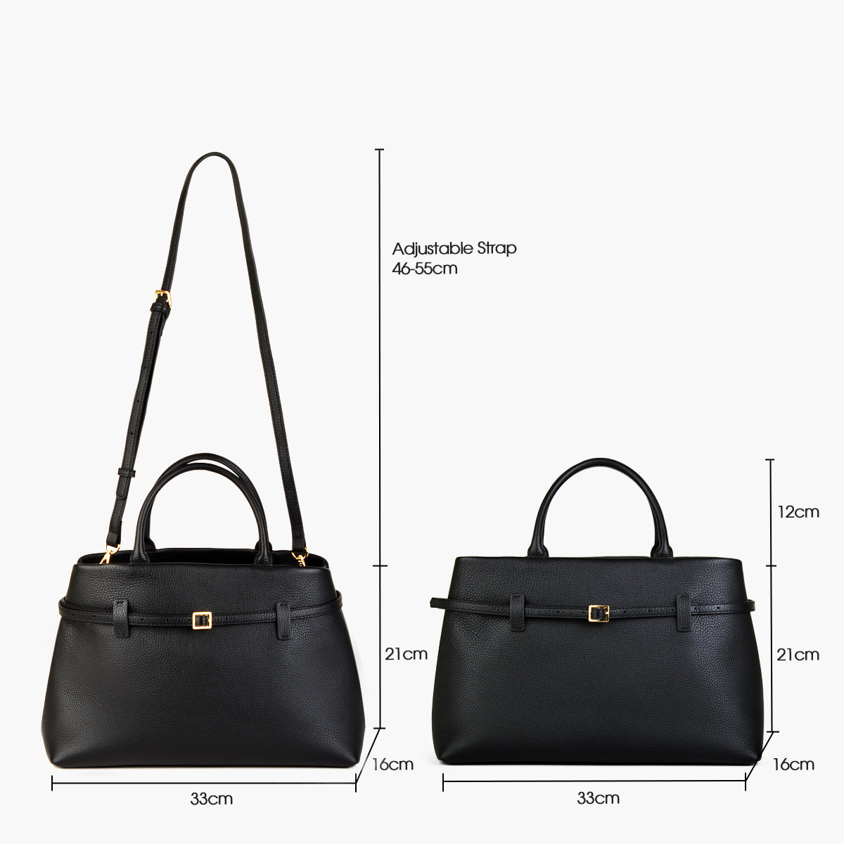 Large women's handheld work bag, high-quality cowhide large-capacity handbag