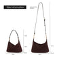 Slouchy Suede Crescent Hobo Bag for Women, Suede Trendy Shoulder Satchels Bag and Work Tote Bags for Women