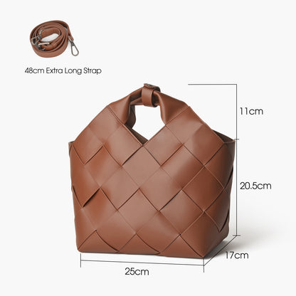 Woven Basket Tote Bag