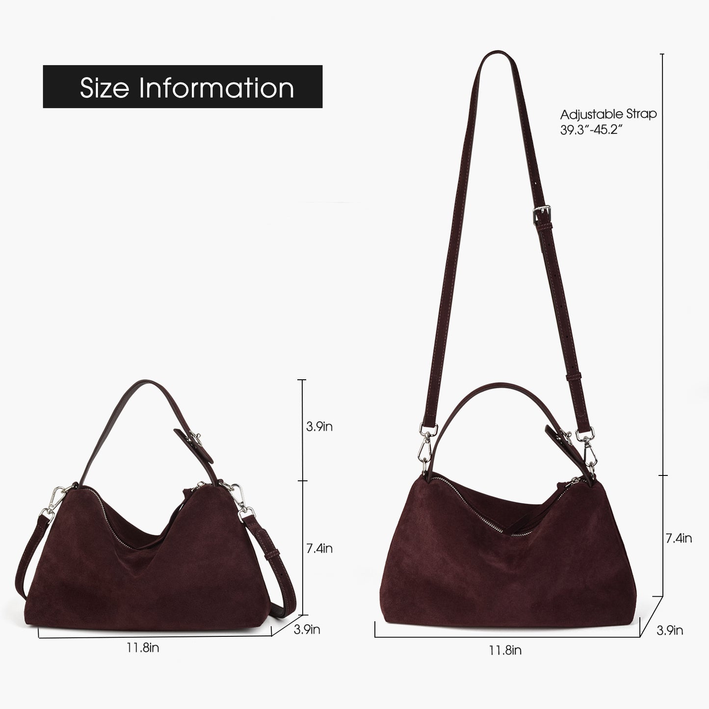 High-quality suede large-capacity women's handbag, premium practical shoulder and crossbody bag