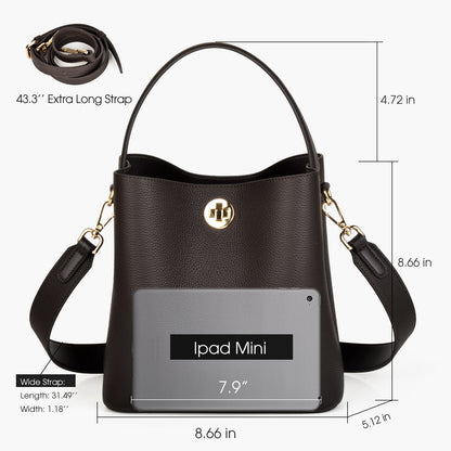 Bucket Bag with Wide Strap