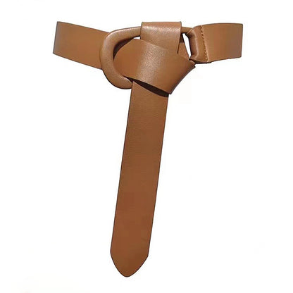 Natural Sheepskin Waist Belt Women Coat Waistband