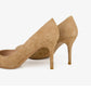 Natural Suede High Heel Shoes