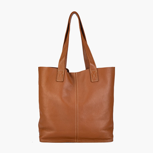 Plus Size Natural Calfskin Classic Tote Bag