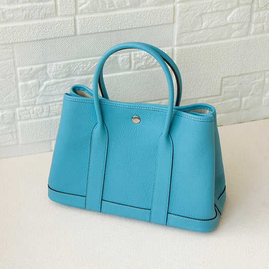 Trendy French Blue Tote Handbags Women