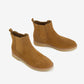 Cow Suede Leather Chelsea Ankle Boots