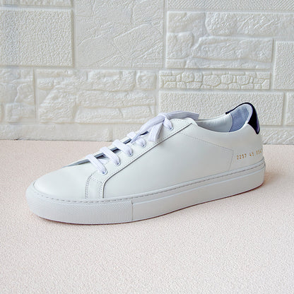 Handmade Common White Sneakers For Couples