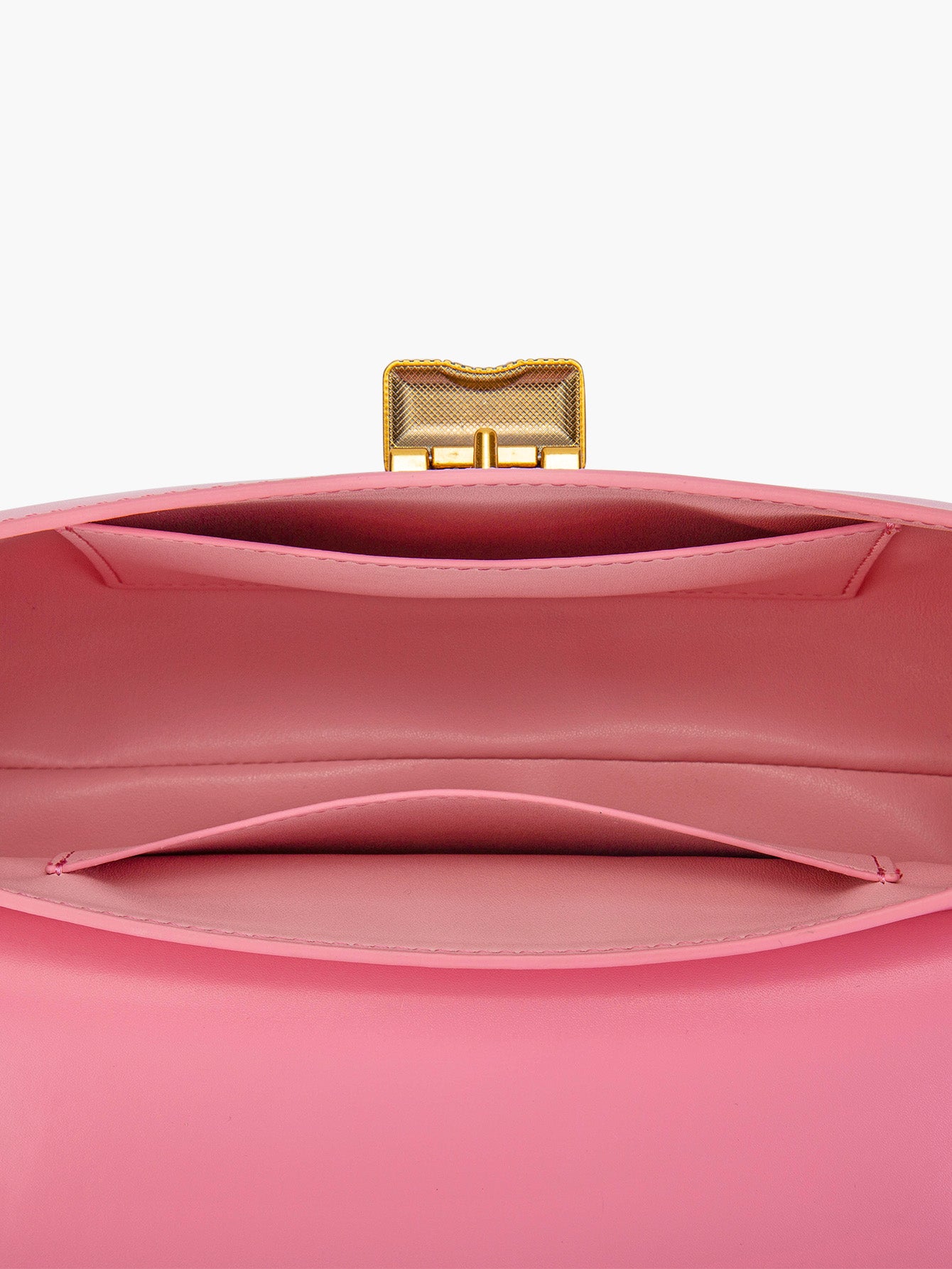 Pink Leather Shoulder Bag For Women