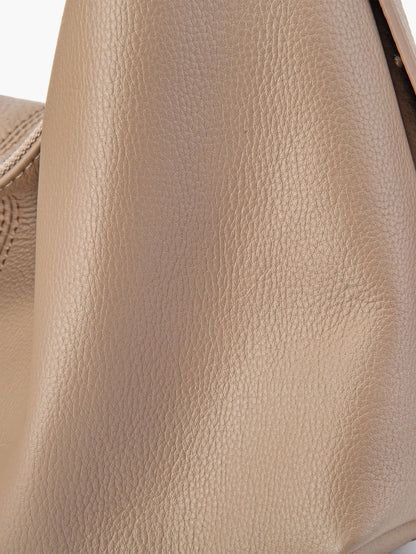 Apricot Soft Leather Shoulder Bags Women