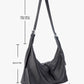 Black Soft Leather Casual Cross-body Bags Women