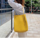 Natural Lambskin Weave Leather Tote Bags
