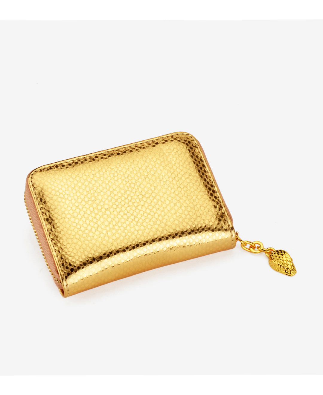 Patchwork Snake Pattern Calfskin Card Holder