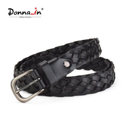 Weave Calfskin Fashion Women Belts