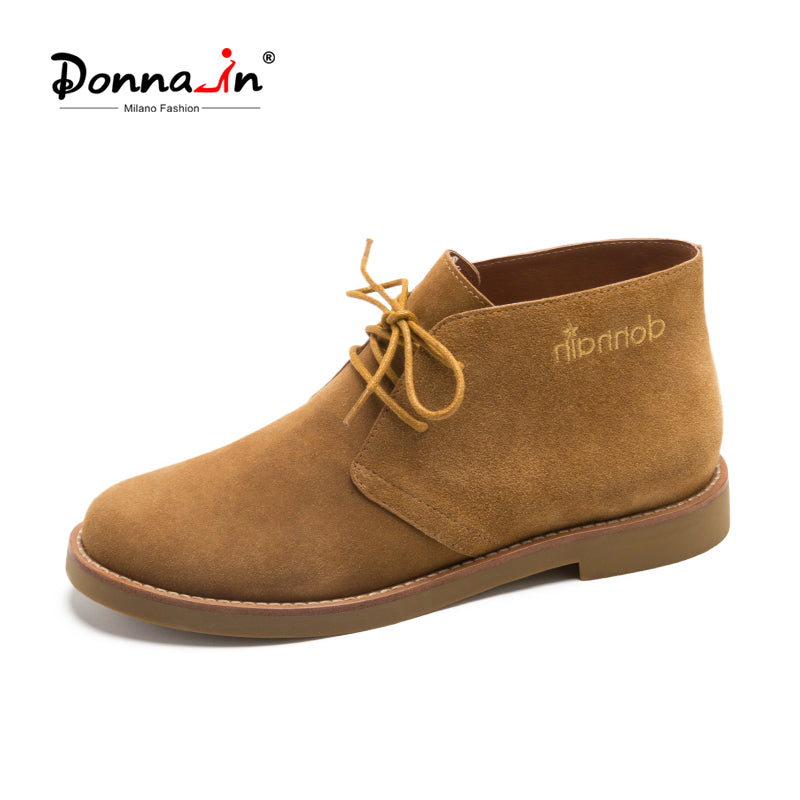 Donna-in Genuine Leather Classic Women Martin Boots