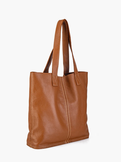 Natural Calfskin Tote Bag