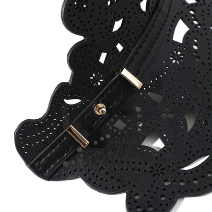 Fashion Brogue Calfskin Waist Belts