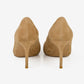 Natural Suede High Heel Shoes