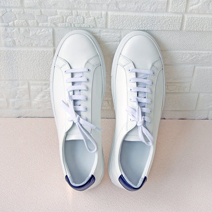 Handmade Common White Sneakers For Couples