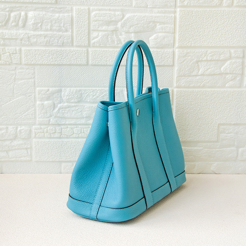 Trendy French Blue Tote Handbags Women