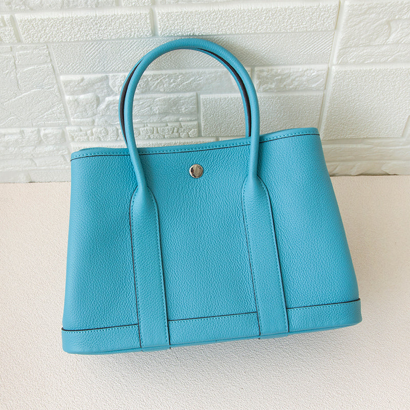 Trendy French Blue Tote Handbags Women