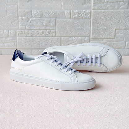 Handmade Common White Sneakers For Couples