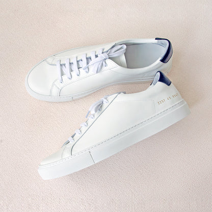 Handmade Common White Sneakers For Couples