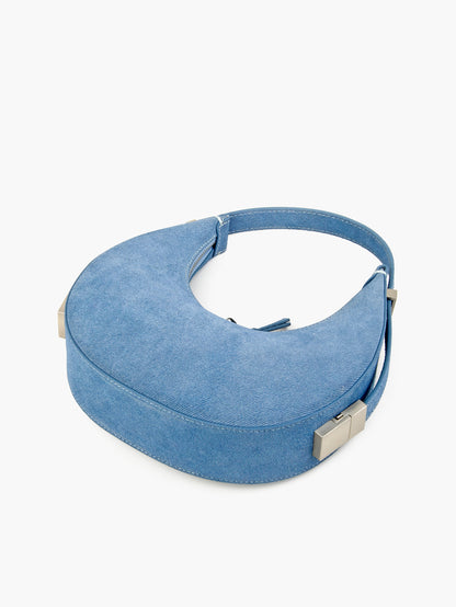 Denim Crescent Handbags