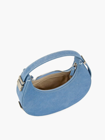 Denim Crescent Handbags