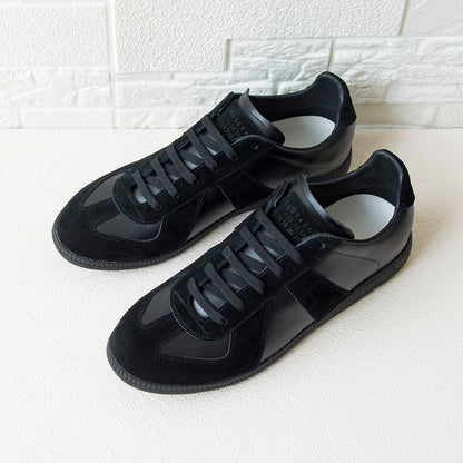 Handmade Black Minimalist Trainers Plus Size