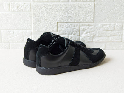 Handmade Black Minimalist Trainers Plus Size